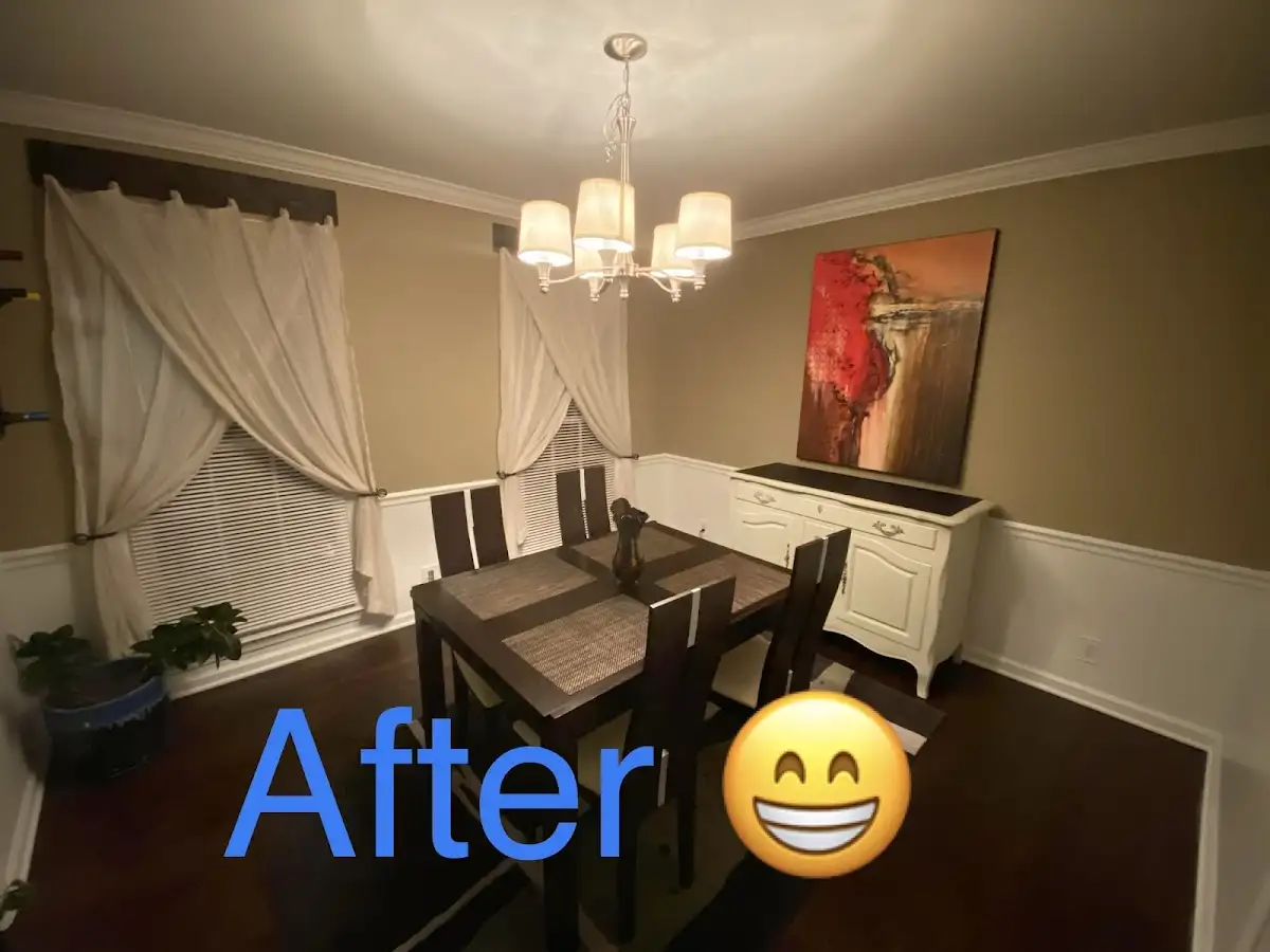 Professional dining room restoration after water damage in Clearwater