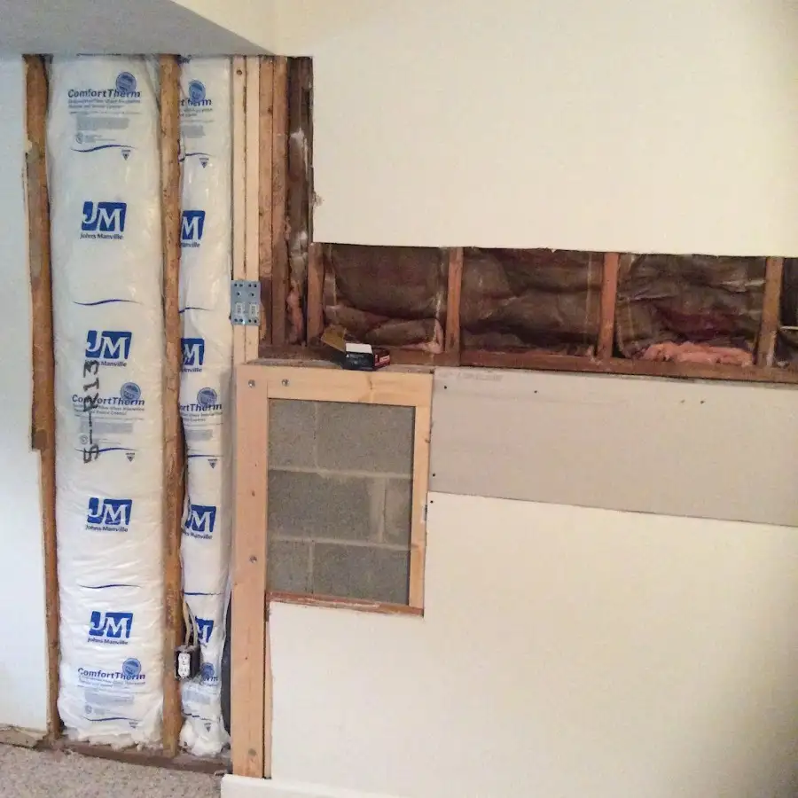 Wall insulation replacement during Contents Cleaning & Restoration in Clearwater